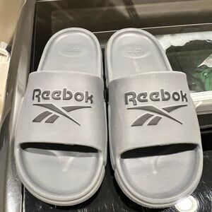 Mens Reebok Classic Gray Slides